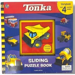 Tonka Sliding Puzzle Book Storybook 4 Puzzles Factory Sealed New Some Shelf Wear